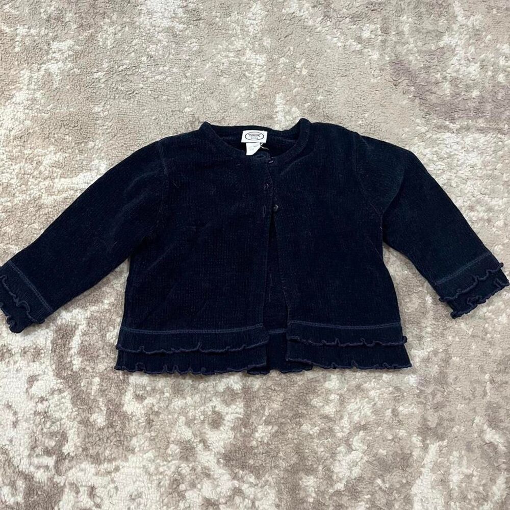 Y2K Talbots Girl's Navy Cardigan 18-24 months
